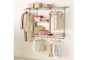 Rubbermaid closet organizing system