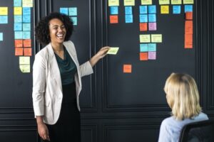 need to organize prioritize with sticky notes