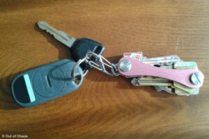 view of Linda's keys using the Keysmart organizer