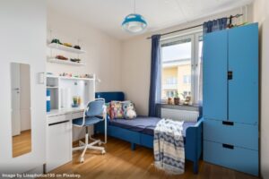 serene tidy children's room