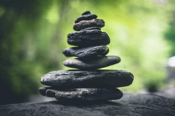 stack of balanced rocks representing work-life balance